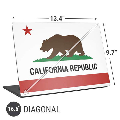 California Republic Universal Laptop 16.6in (13.4 x 9.7in) Skin